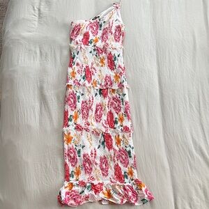 Floral One-Shoulder Maxi Dress